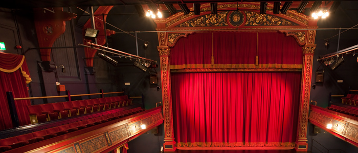 The auditorium at the Pomegranate Theatre, Chesterfield. 