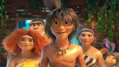 A still from the movie Croods 2. 
