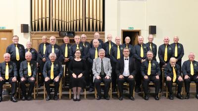 The members of Chesterfield Male Voice Choir. 