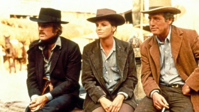 A still from the film Butch Cassidy and the Sundance Kid