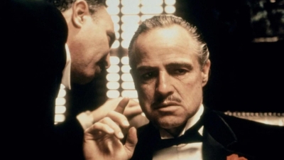 A still from the film The Godfather.